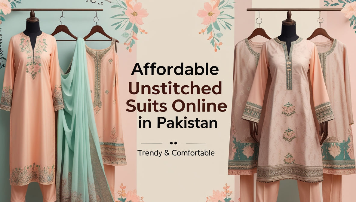 Affordable Unstitched Suits Online in Pakistan – Trendy & Comfortable